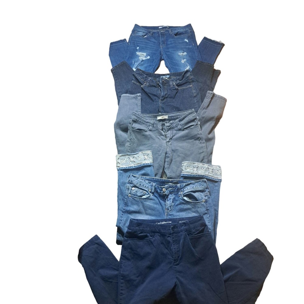 Bundle of 5 Pairs Jeans SZ 6 - Croft & barrow-APT9 -21 Denim-Klique B-St.Johns
